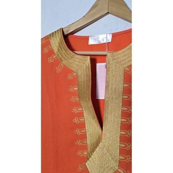 NWT Womens Deep V Neck Size M‎ Short Boutique Sleeve Shreya  Blouse Lq - Picture 15 of 16